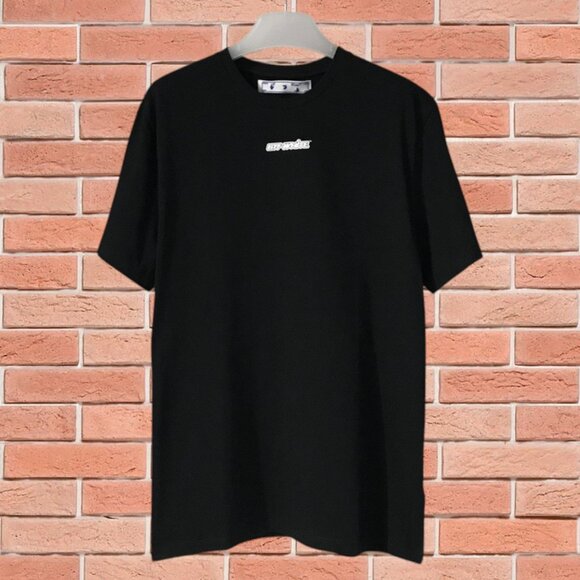 Off-White Crew Neck Short Sleeve Black - Picture 1 of 3